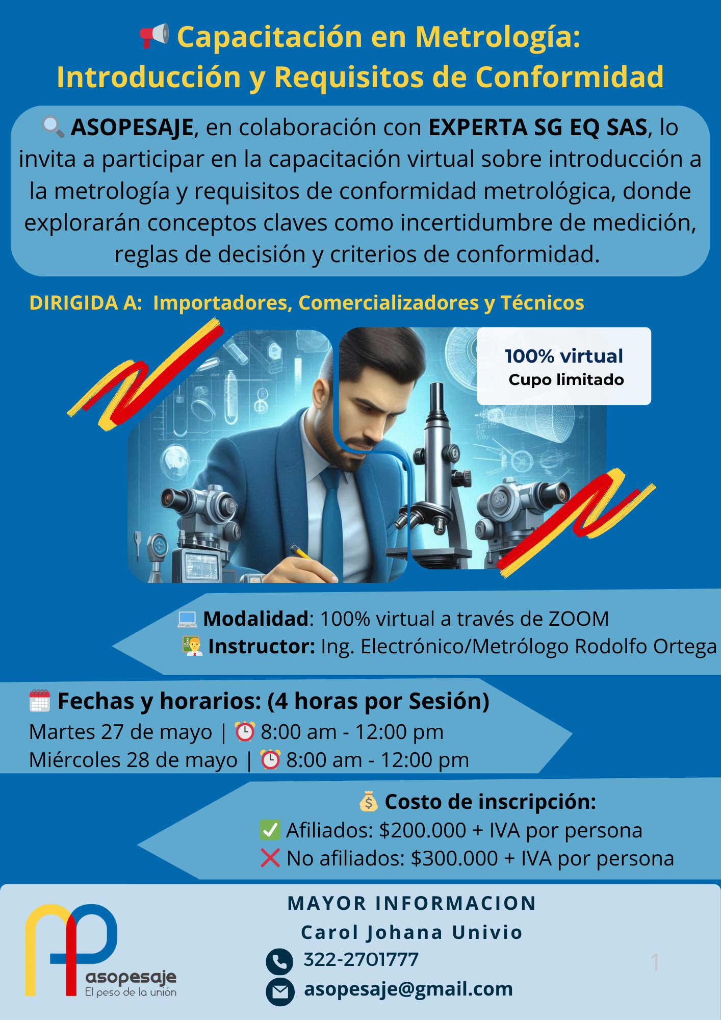 📌 Capacitación en Metrología: Introducción y Requisitos de Conformidad