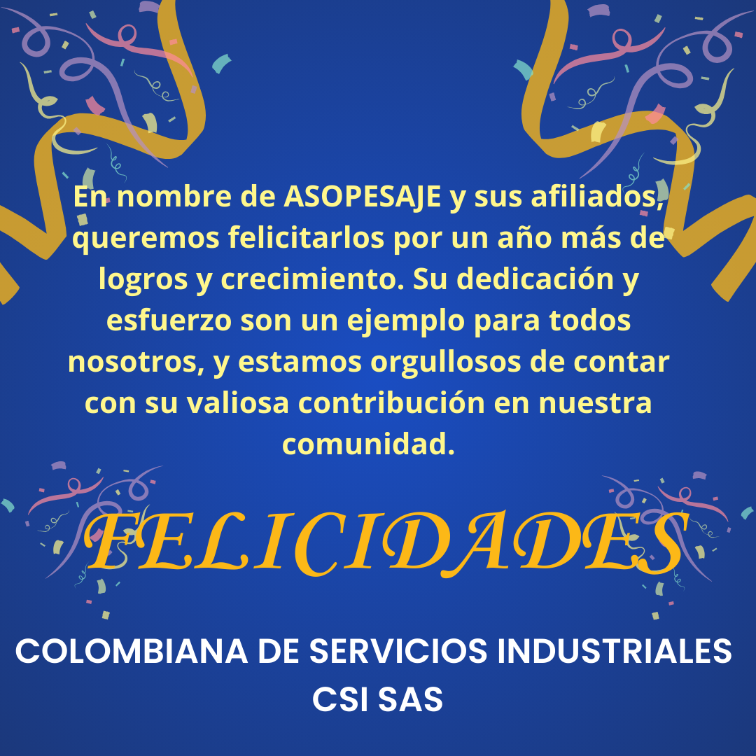 🎉Felicidades Colombiana de Servicios Industriales CSI SAS 🙌 👏 ¡Celebramos con ustedes un año más de éxito empresarial!
